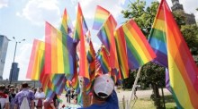 Die Teilnehmer an der Gay Pride Parade in Warschau. Archivfoto: epa/LESZEK SZYMANSKI POLEN OUT