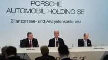 Jahrespresse- und Analystenkonferenz der Porsche Automobil Holding SE in Stuttgart. Foto: epa/Daniel Kopatsch