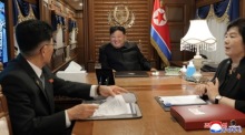Nordkoreas Machthaber Kim Jong Un reist mit seinem Sonderzug nach Peking zu den Feiern zum 80. Jahrestag des Sieges im chinesischen Widerstandskrieg. Foto: epa/Kcna