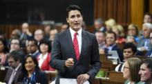 Justin Trudeau, Premierminister von Kanada, beantwortet eine Frage während der Fragestunde im House of Commons auf dem Parliament Hill. Foto: Sean Kilpatrick/Canadian Press Via Zuma Press/dpa