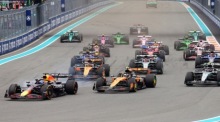 Formel-1-Piloten liefern sich beim Miami Grand Prix ein spannendes Rennen auf dem Stadtkurs in Florida vor tausenden Fans. Foto: epa/Cristobal Herrera-ulashkevich