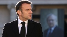 Französischer Präsident Emmanuel Macron. Foto: epa/Stephanie Lecocq / Pool Maxppp Out