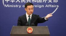 Der Sprecher des chinesischen Außenministeriums, Lin Jian. Foto: epa/Wu Hao