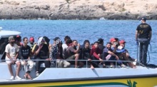 Lampedusa erlebt einen Anstieg der Migrantenzahlen. Foto: epa/Ciro Fusco