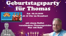 Geburtstagsparty für Thomas im Bramburi