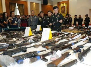 Polizei lässt 34.500 Schusswaffen zerstören