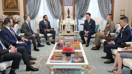 FBI-Direktor Kash Patel trifft Premierminister Anutin Charnvirakul im Government House in Bangkok zu Gesprächen über die Bekämpfung grenzüberschreitender Kriminalität. Bild: Thai Government
