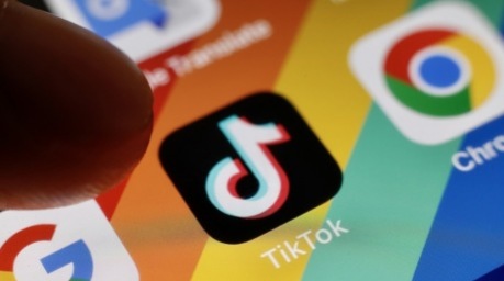Auf einem Smartphone in Taipeh ist das Logo der Tiktok-Anwendung abgebildet. Foto: epa/Ritchie B. Tongo