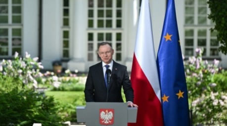 Präsident Duda feiert den 20. Jahrestag des EU-Beitritts Polens. Foto: epa/Radek Pietruszka