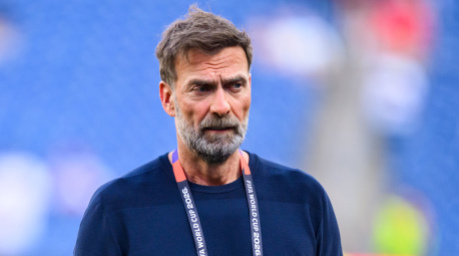 Jürgen Klopp, TV-Experte für MagentaTV und ehemaliger Bundesligatrainer, nach dem Spiel. Foto: Tom Weller/dpa
