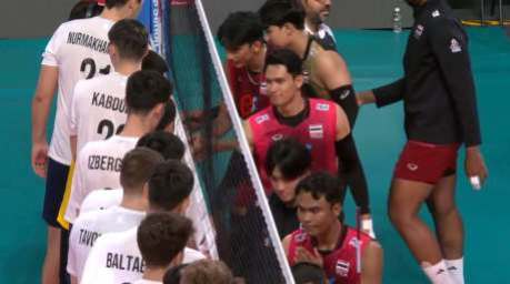 Thailands Volleyball-Nationalmannschaft belegte beim AVC Men's Volleyball Cup 2026 in Indien den sechsten Platz und verpasste nach einer Niederlage gegen Kasachstan Rang fünf. Foto: Sea Sports News