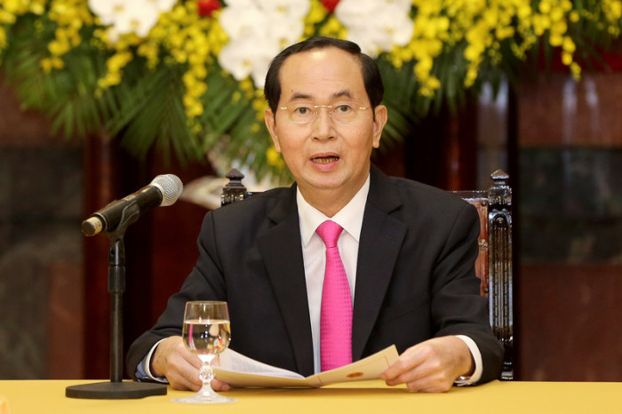Der vietnamesische Präsident Tran Dai Quang. Foto: epa/Minh Hoang