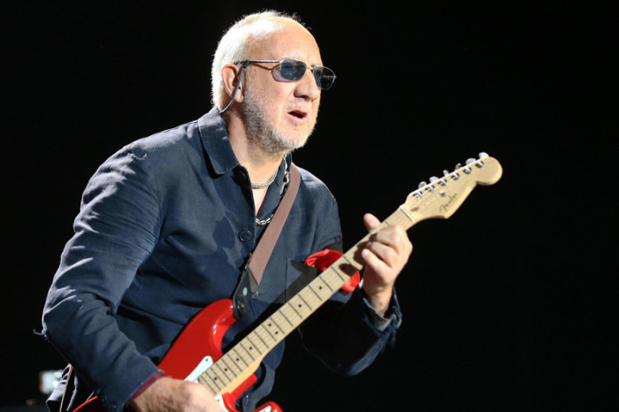 Sänger und Gitarrist Pete Townshend von der britischen Rockband 'The Who'.