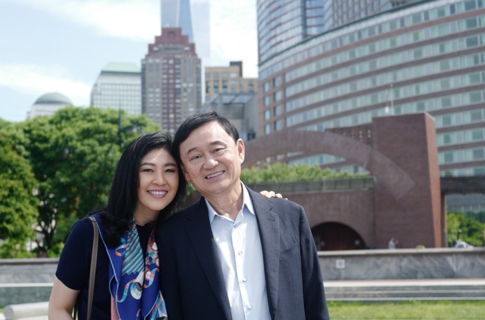 Thaksin (r.) und Yingluck (l.) Shinawatra in den USA. Foto: The Nation / Instagram / @thaksinlive