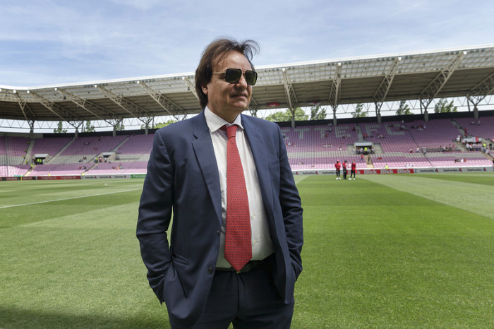  Präsident des FC Sion, Christian Constantin. Foto: epa/Cyril Zingaro
