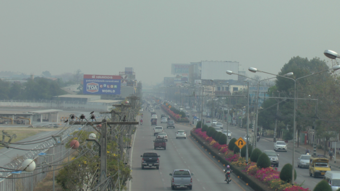 Seit Wochen ist die Luftverschmutzung in Chiang Mai und anderen Nordprovinzen unübersehbar. Foto: The Nation