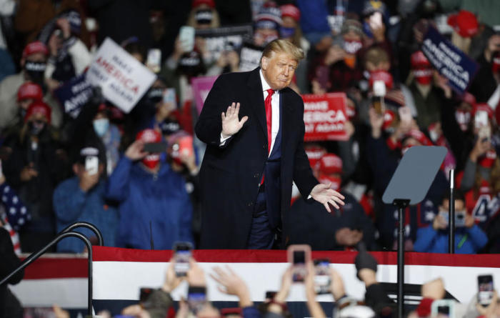 Kundgebung von US-Präsident Trump in Erie, Pennsylvania. Foto: epa/David Maxwell