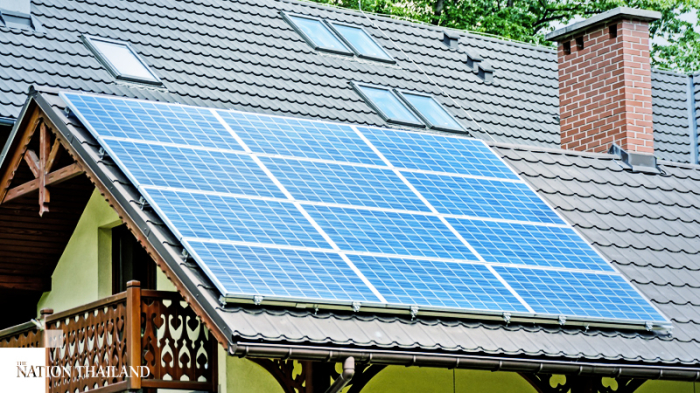 Photovoltaik-Anlage auf dem Dach eines Privathauses. Foto: The Nation
