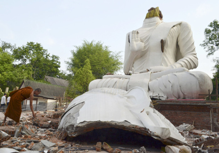 Im Jahr 2014 erschütterte ein Erdbeben mit der Stärke 6,3 die Provinz Chiang Rai. Foto: epa/Chaichan Chaimun