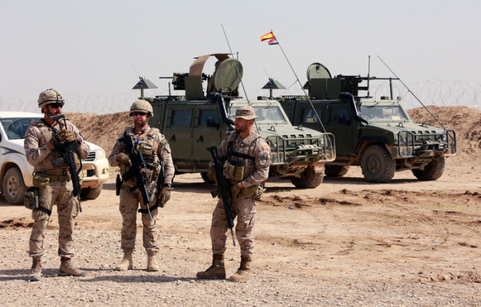 Spanische Soldaten im Irak. Foto: EPA-EFE/Ahmed Jalil