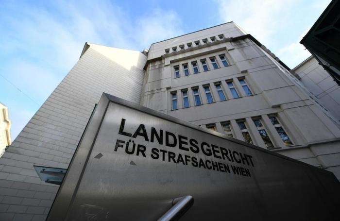 Das Landesgericht für Strafsachen am Landesgericht in Wien. foto: epa/ROLAND SCHLAGER / POOL
