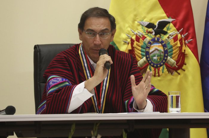 Perus Präsident Martin Vizcarra. Foto: epa/Martin Alipaz