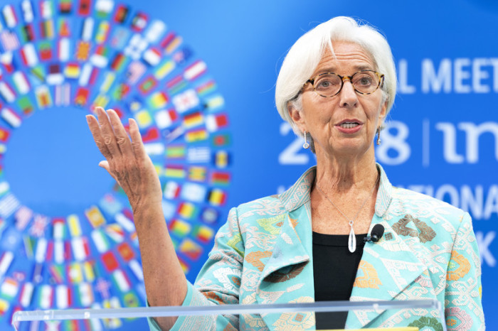 IWF-Chefin Christine Lagarde. Foto: epa/Stephen Jaffe / IMF