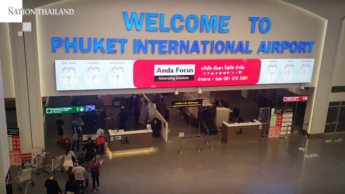 Eingang zur „Sandbox“: Phukets internationaler Flughafen. Foto: The Nation