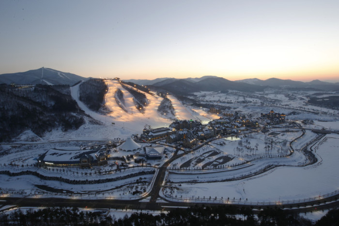  Das Skigebiet von Pyeongchang. Foto: epa/Jeon Heon-kyun
