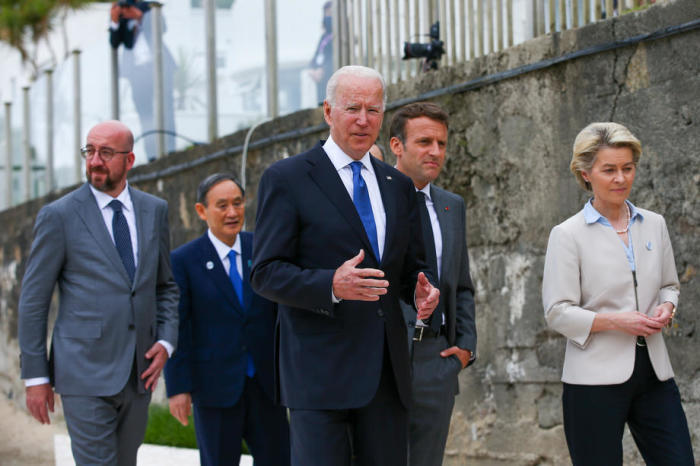 G7 Gipfel in Cornwall. Foto: epa/Hollie Adams