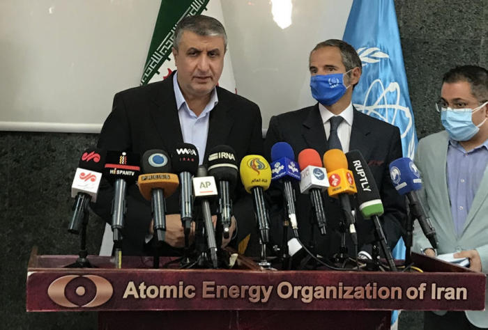 Der Generaldirektor der Internationalen Atomenergiebehörde (IAEO) ist in Teheran. Foto: epa/Aeoi Handout