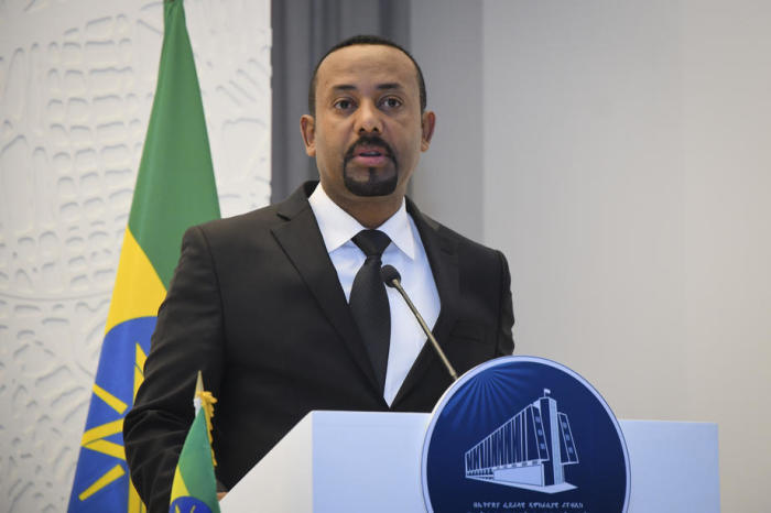 Der äthiopische Premierminister Abiy Ahmed in Addis Abeba. Foto: epa/Constantin Zinn