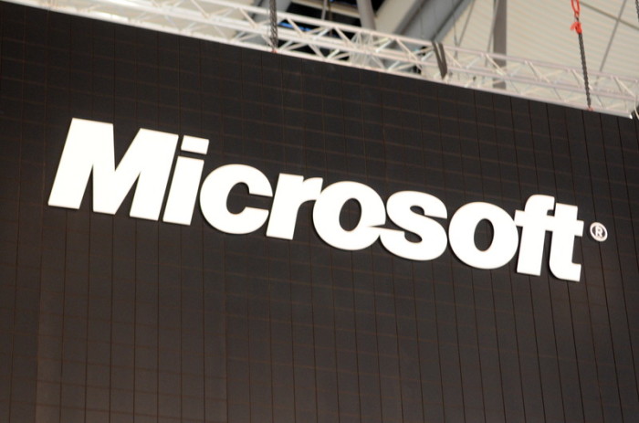 Logo des Technologieunternehmens Microsoft. Foto: epa/Mauritz Antin