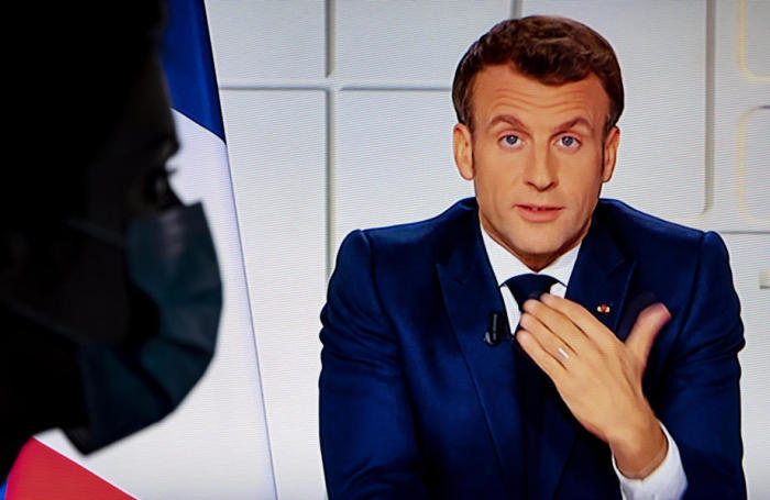 Der französische Präsident Macron will neue Covid19-Maßnahmen ankündigen, da Frankreich vor einer dritten Welle steht. Foto: epa/Ian Langsdon