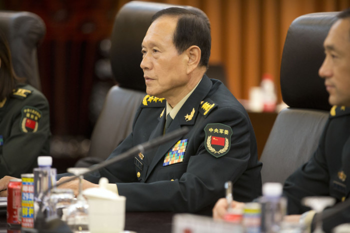 Der chinesische Verteidigungsminister, General Wei Fenghe. Foto: epa/Mark Schiefelbein