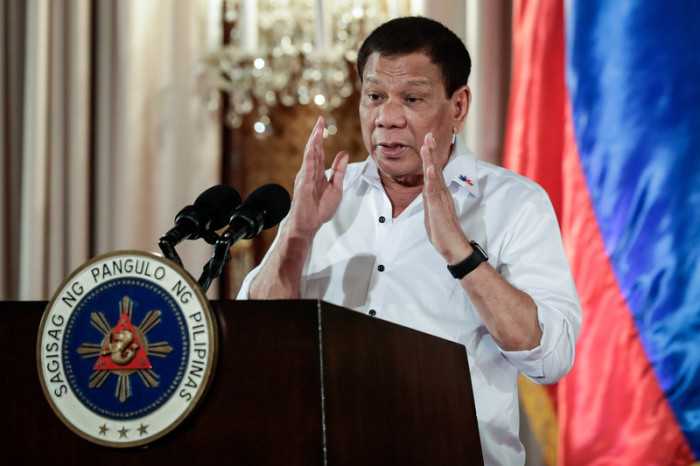  Der philippinische Staatschef Rodrigo Duterte. Foto: epa/Mark R. Cristino