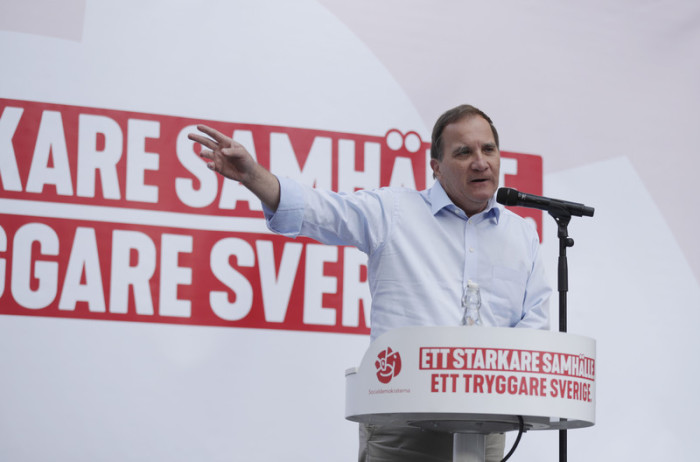 Stefan Löfven, Ministerpräsident Schwedens und Vorsitzender der Sozialdemokratischen Partei. Foto: epa/Nils Petter