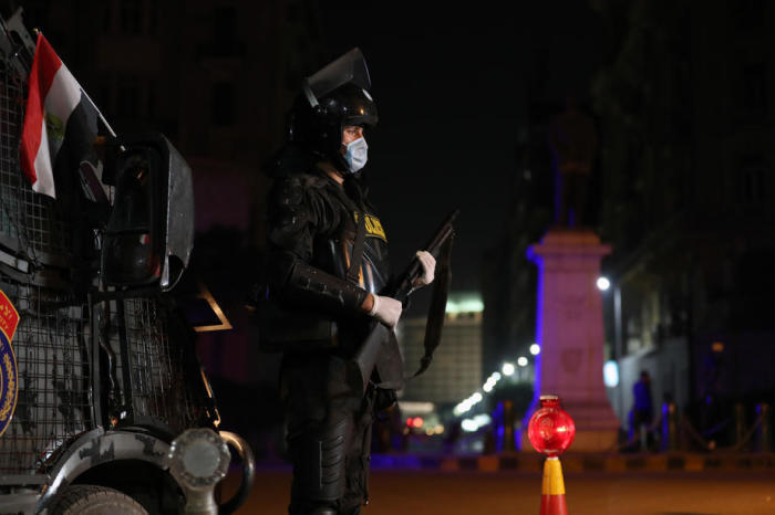 Ägyptische Sicherheit in Kairo. Foto: epa/Atienza
