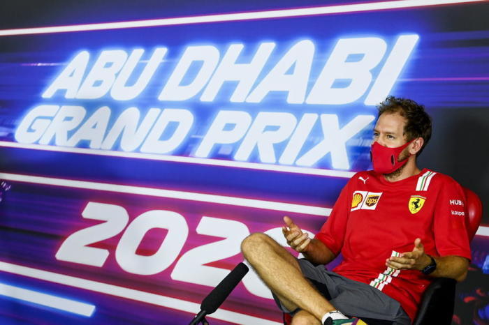 Sebastian Vettel, deutscher Formel-1-Pilot der Scuderia Ferrari, trägt einen Gesichtsschutz. Foto: epa/Fia/f1 Handout