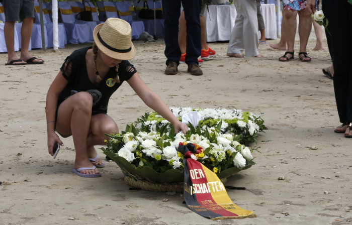Deutsche gedenken der Tsunami-Opfer in Südthailand