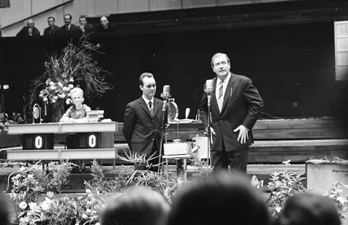 Hans-Joachim Kulenkampff (rechts), 1966. Archivfoto: Wikipedia