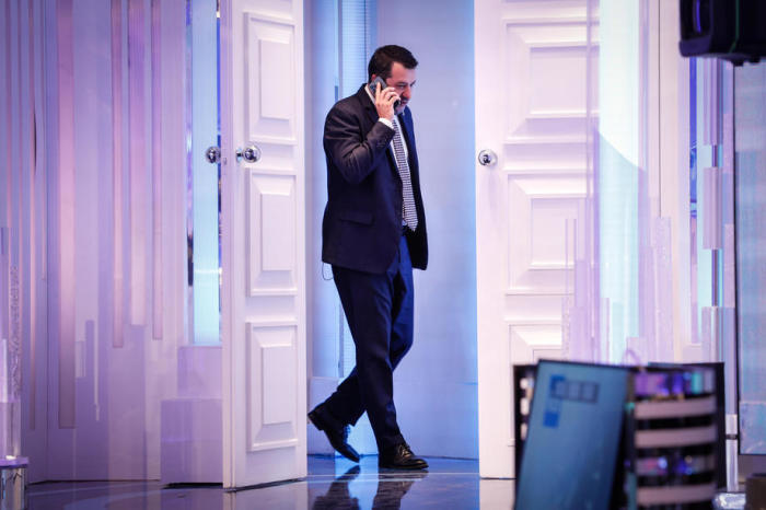 Führer der italienischen Lega-Partei Matteo Salvini. Foto: epa/Giuseppe Lami