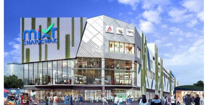Designentwurf der entstehenden Shopping-Mall. Foto: The Nation