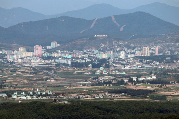 Blick auf die Grenzstadt Kaesong. Foto: epa/efe/Yonhap