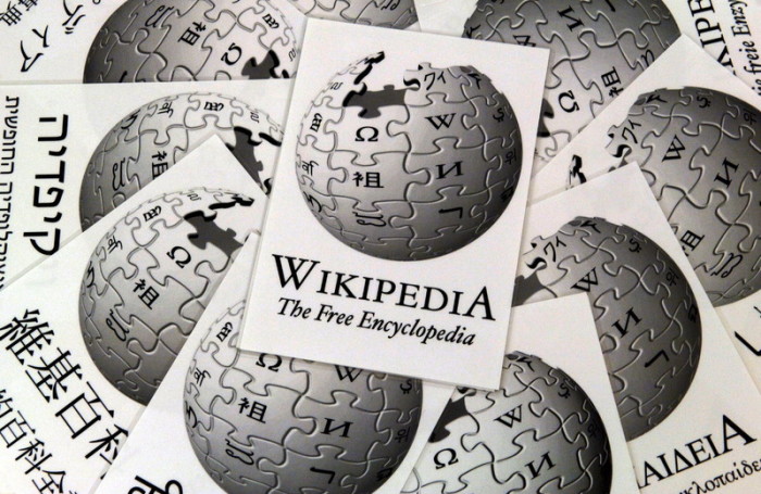 Logo von Wikipedia, dem bekanntesten Projekt von Wikimedia. . Foto: epa/Boris Roessler