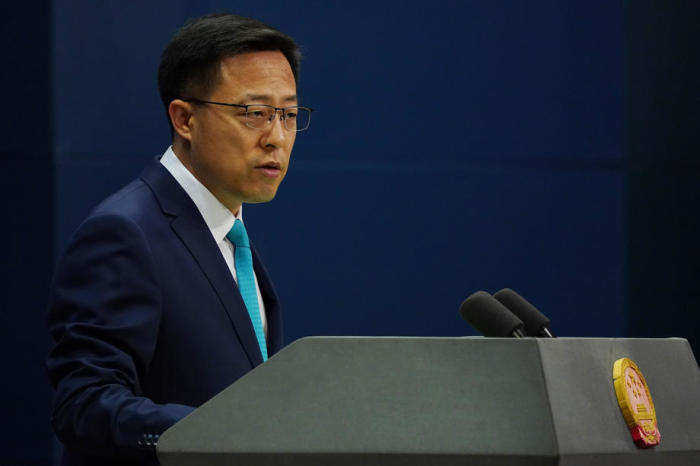 Der Sprecher des chinesischen Außenministeriums, Zhao Lijian. Foto: epa/Wu Hong