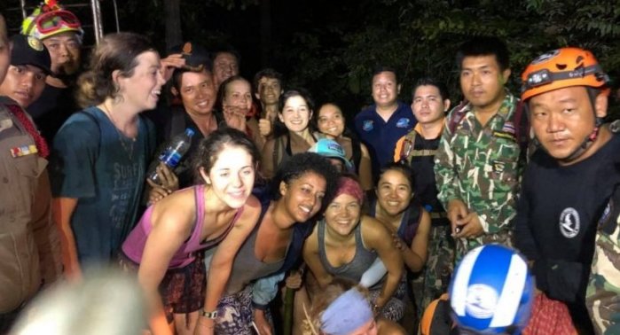 Glück im Unglück hatte eine Gruppe amerikanischer Austauschstudenten, die sich im Wald verirrt hatte und von der Touristenpolizei aufgespürt und zurückgebracht wurde. Foto: The Nation