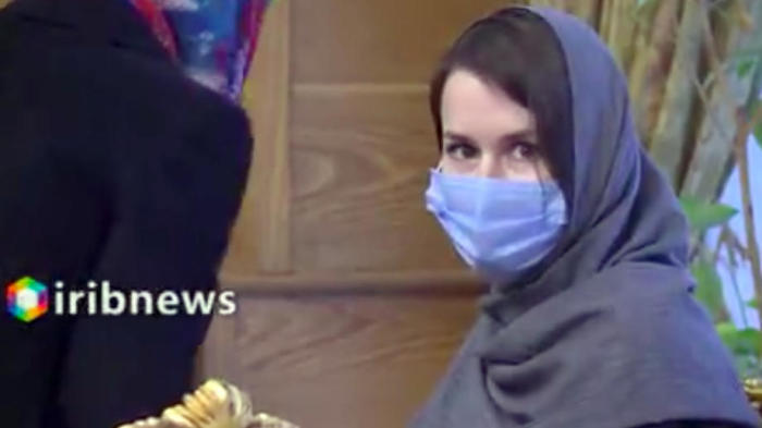 Auf einem Video des iranischen Staatsfernsehens (IRIB) ist die britisch-australische Doppelbürgerin Kylie Moore-Gilbert zu sehen. Foto: epa/Irib Handout
