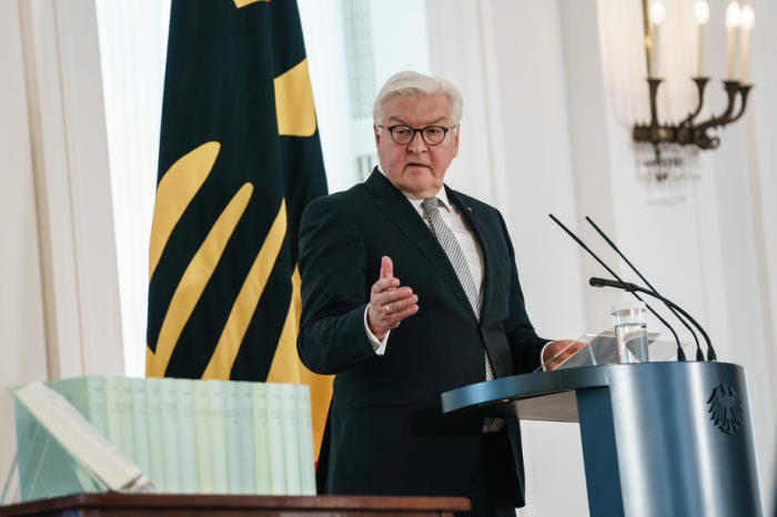 Der Bundespräsident Frank-Walter Steinmeier spricht zu diesem Anlass. Foto: epa/Clemens Bilan