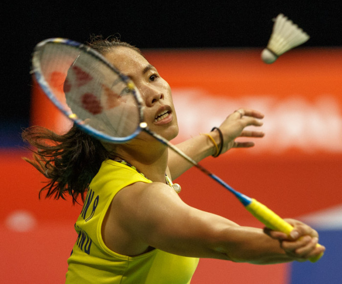 Ratchanok Intanon ist Thailands Badminton-Star. Die Weltranglistenvierte wurde im Jahr 2013 Weltmeisterin. Foto: epa